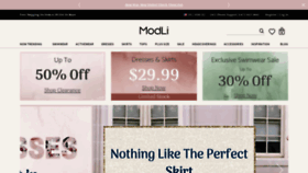 What Modli.co website looked like in 2019 (5 years ago)