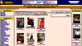 What Magazinepricesearch.com website looked like in 2019 (5 years ago)