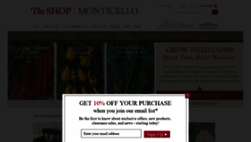 What Monticelloshop.org website looked like in 2019 (5 years ago)
