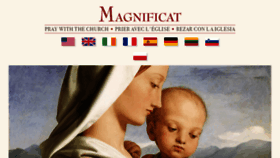What Magnificat.net website looked like in 2019 (5 years ago)