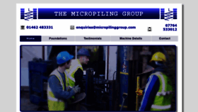 What Micropilinggroup.com website looked like in 2019 (5 years ago)