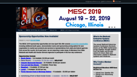 What Mesconference.org website looked like in 2019 (5 years ago)