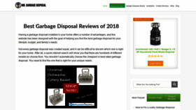 What Mrgarbagedisposal.com website looked like in 2019 (5 years ago)