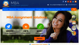 What Mbaassignmentsolutions.com website looked like in 2019 (6 years ago)