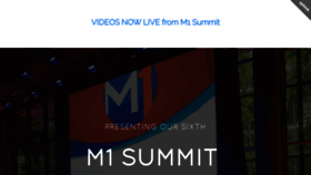 What M1summit.com website looked like in 2019 (5 years ago)