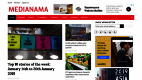 What Medianama.com website looked like in 2019 (5 years ago)