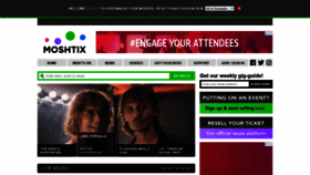 What Moshtix.com.au website looked like in 2019 (5 years ago)