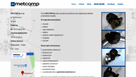 What Metcomp.pl website looked like in 2019 (5 years ago)