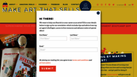 What Makeartthatsells.com website looked like in 2019 (5 years ago)