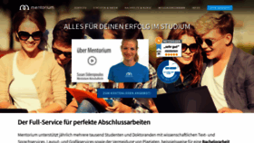 What Mentorium.de website looked like in 2019 (5 years ago)