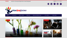 What Momblogsociety.com website looked like in 2019 (5 years ago)