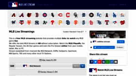 What Mlb-live.stream website looked like in 2019 (5 years ago)