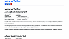 What Makarnatarifleri.com website looked like in 2019 (5 years ago)
