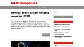What Mlmcompanies.org website looked like in 2019 (5 years ago)