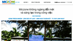 What Miczone.vn website looked like in 2019 (5 years ago)