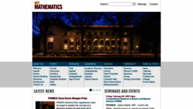 What Math.mit.edu website looked like in 2019 (5 years ago)