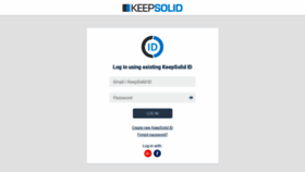 What My.keepsolid.com website looked like in 2019 (5 years ago)