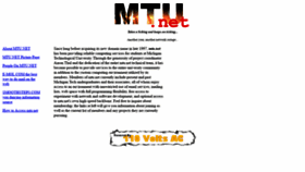 What Mtu.net website looked like in 2019 (5 years ago)