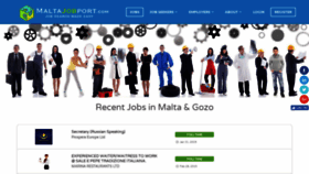 What Maltajobport.com website looked like in 2019 (5 years ago)