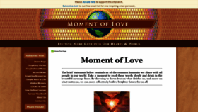What Momentoflove.org website looked like in 2019 (5 years ago)