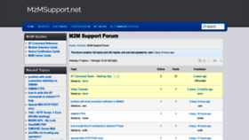 What M2msupport.net website looked like in 2019 (5 years ago)