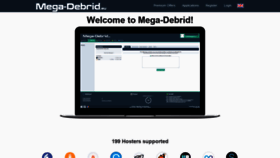 What Mega-debrid.eu website looked like in 2019 (5 years ago)