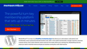 What Membermouse.com website looked like in 2019 (5 years ago)