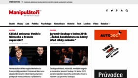 What Manipulatori.cz website looked like in 2019 (5 years ago)