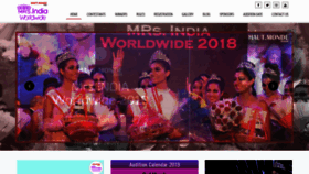 What Mrsindiaworldwide.com website looked like in 2019 (5 years ago)