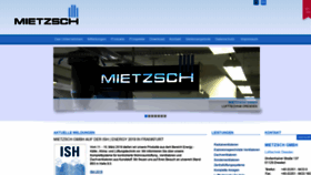 What Mietzsch.de website looked like in 2019 (5 years ago)
