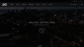 What Melodicdistraction.com website looked like in 2019 (7 years ago)