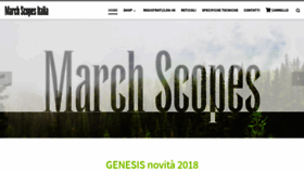 What Marchscopes.it website looked like in 2019 (5 years ago)