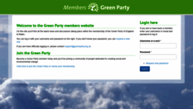 What My.greenparty.org.uk website looked like in 2019 (5 years ago)