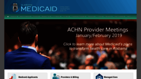 What Medicaid.alabama.gov website looked like in 2019 (5 years ago)
