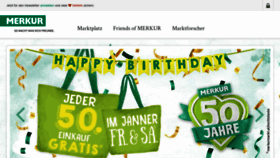 What Merkurmarkt.at website looked like in 2019 (5 years ago)