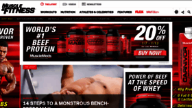 What Muscleandfitnesshers.com website looked like in 2019 (5 years ago)