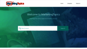 What Marketingtopics.com website looked like in 2019 (5 years ago)