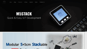 What M5stack.com website looked like in 2019 (6 years ago)