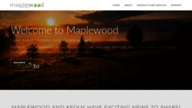 What Maplewood.com website looked like in 2019 (5 years ago)