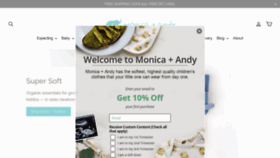 What Monicaandandy.com website looked like in 2019 (5 years ago)