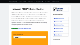 What Mp3louder.com website looked like in 2019 (5 years ago)