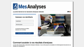 What Mesanalyses.fr website looked like in 2019 (5 years ago)