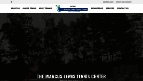 What Marcuslewistenniscenter.com website looked like in 2019 (5 years ago)