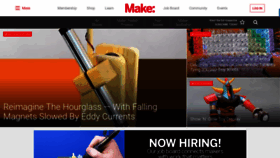 What Makezine.com website looked like in 2019 (5 years ago)