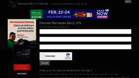 What Mercedesvin.com website looked like in 2019 (5 years ago)