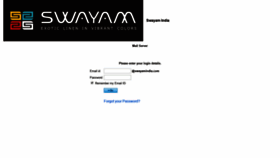 What Mail.swayamindia.com website looked like in 2019 (5 years ago)
