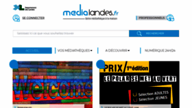 What Medialandes.fr website looked like in 2019 (7 years ago)