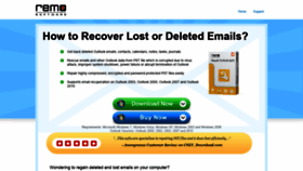 What Myemailrecovery.com website looked like in 2019 (5 years ago)