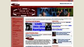 What Mysportsresults.com website looked like in 2019 (5 years ago)