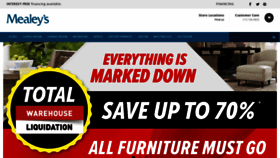 What Mealeysfurniture.com website looked like in 2019 (5 years ago)